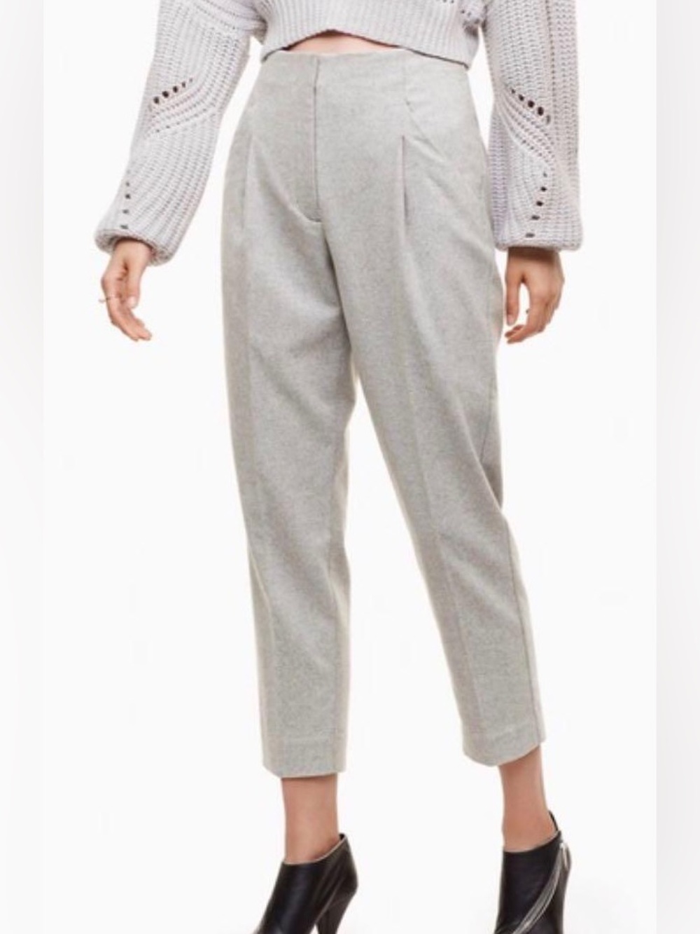 Aritzia Wilfred Chambray Light Grey Pants